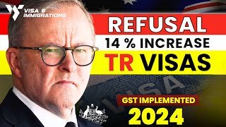 SHOCKING: Australia Temporary Residence (TR) Visa Refusal Rate Increased Due to GST in 2024