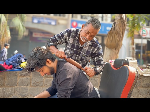ASMR Barber Waris - Most Relaxing Head & Back Massage For Deep Sleep (Tok Sen🔨 In Street)