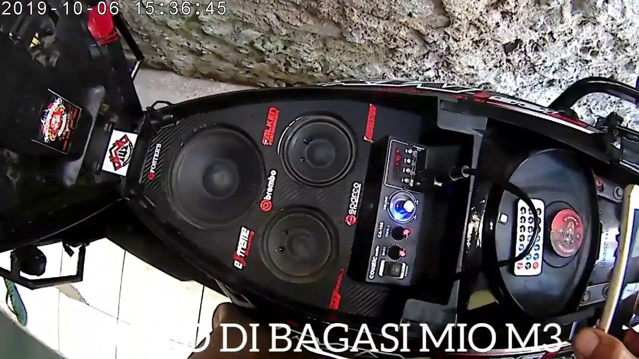 Audio Bluetooth Di Motor Yamaha Mio M3 125 Youtube