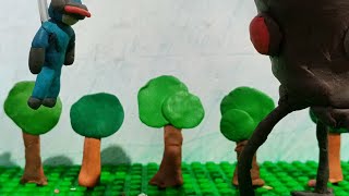 OMNIDROID VX4 VS GAZERBEAM!(part 1) (The Incredibles) stop motion animation 