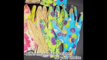 Printing Polyester gloves with nitrile coating