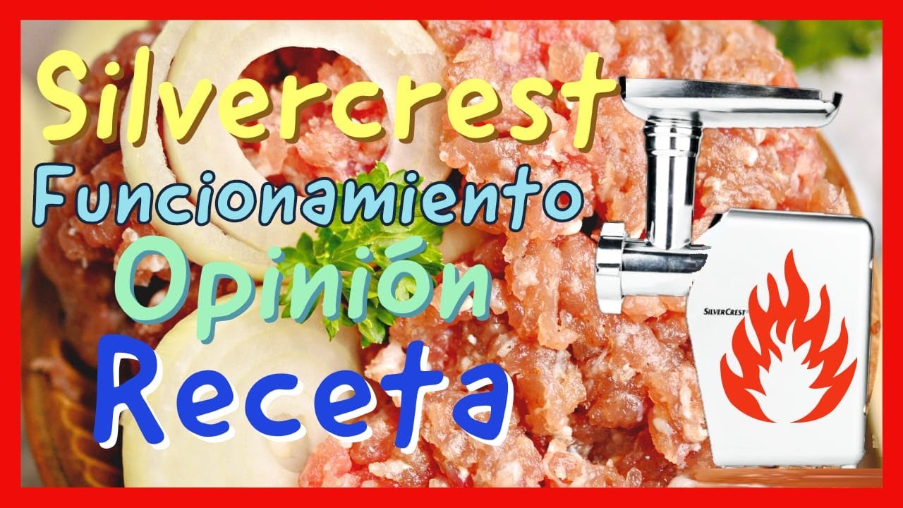 💥Picadora de carne electrica SilverCrest Lidl funcionamiento y  opinión💥Receta Deliciosa R.D 