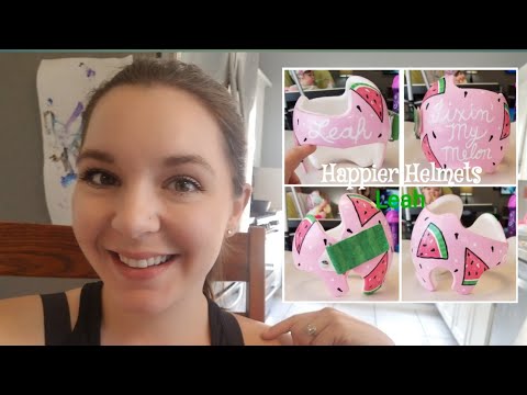 Tutorial How To Paint And Decorate A Doc Band Watermelon Helmet
