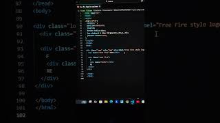 Free Fire Logo Design Using Only CSS | Creative Frontend Art 🔥