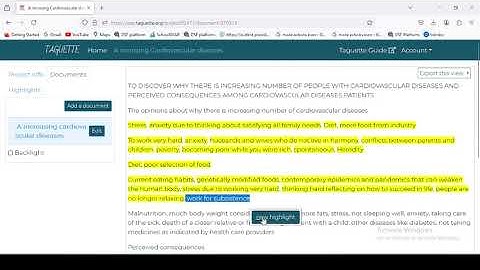 Data analysis by use of taguette 2024 08 02 13 40 16