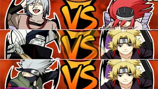 Sakon VS Tayuya, Kisame VS Temari, Kakashi VS Temari (INSANE) - Naruto Shippuden Ultimate Ninja 4