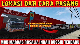 MARKAS BUSSID TERBARU!!! LOKASI DAN CARA PASANG MARKAS ROSALIA INDAH BUSSID V3.5 screenshot 2