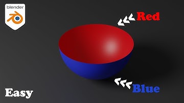 Blender Tutorial - How to add a different color on the outside of a bowl