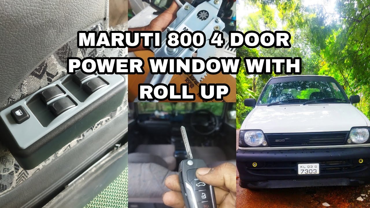 HOW TO INSTALL 4 DOOR POWER WINDOW WITH AUTO ROLUP ON CAR (MARUTI 800)