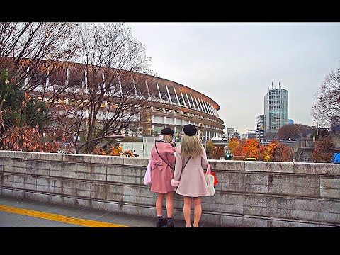 新国立競技場のオープニングイベント直前の様子。