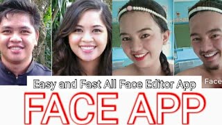 Trending Face App-How to edit pictures FAST and EASY and Gender😅 screenshot 3