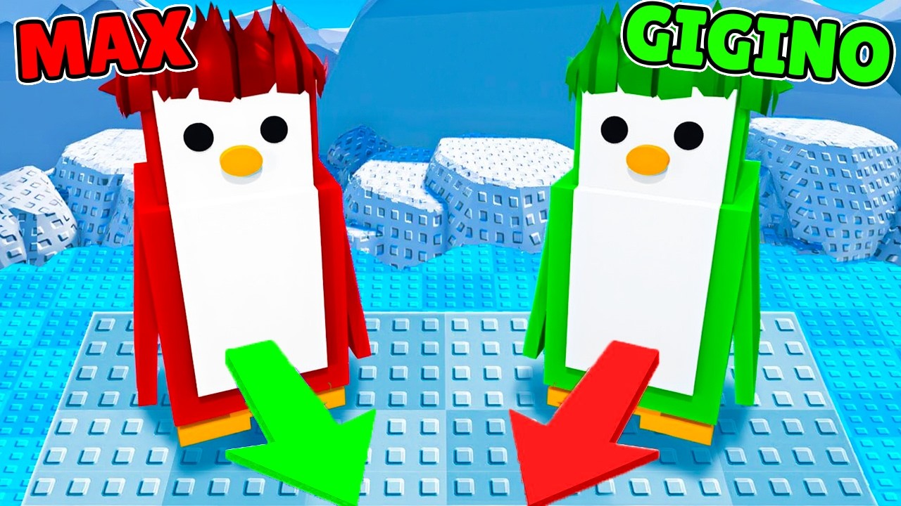 SIAMO DIVENTATI DEI PINGUINI su ROBLOX PENGUIN KNOCKOUT..