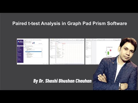 Paired t-Test Analysis in Graph Pad Prism Software