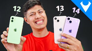 Qual MELHOR? iPhone 12 vs iPhone 13 vs iPhone 14 para 2024?