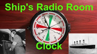 Marine RADIO ROOM Clock MARITIME 5012A BOAT SHIP'S Nautical CLOCK Marine RADIO ROOM Clock MARITIME 5012A BOAT SHIP'S Nautical CLOCK
