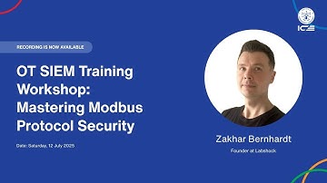 Hands-On OT SIEM Workshop: Modbus Protocol Security - 12 July 2025