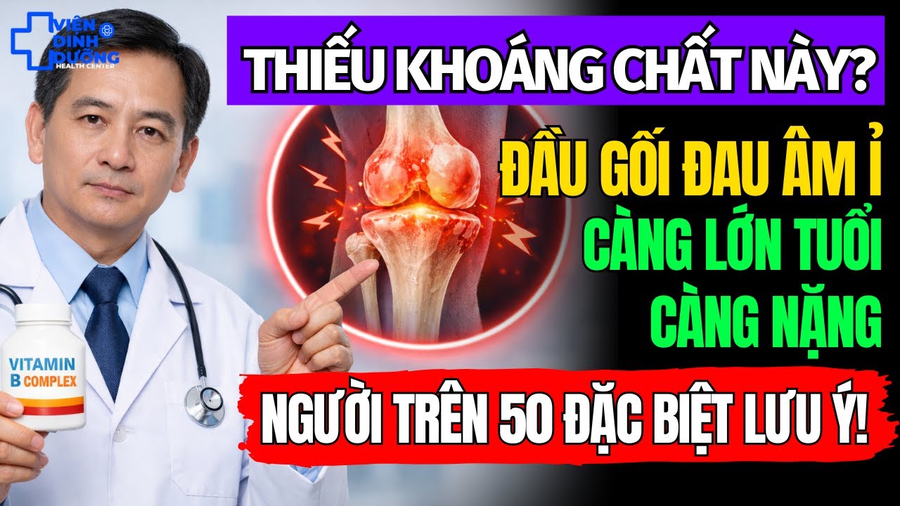 Nhiều Phụ Nữ Trên 50 Tuổi Đau Khớp Gối Dai Dẳng Mà Không Biết Mình Đang Thiếu Khoáng Chất