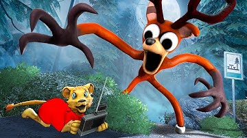 DRONE FINDS MONSTER FROM 99 NIGHTS IN THE WOODS... (Gmod Sandbox)