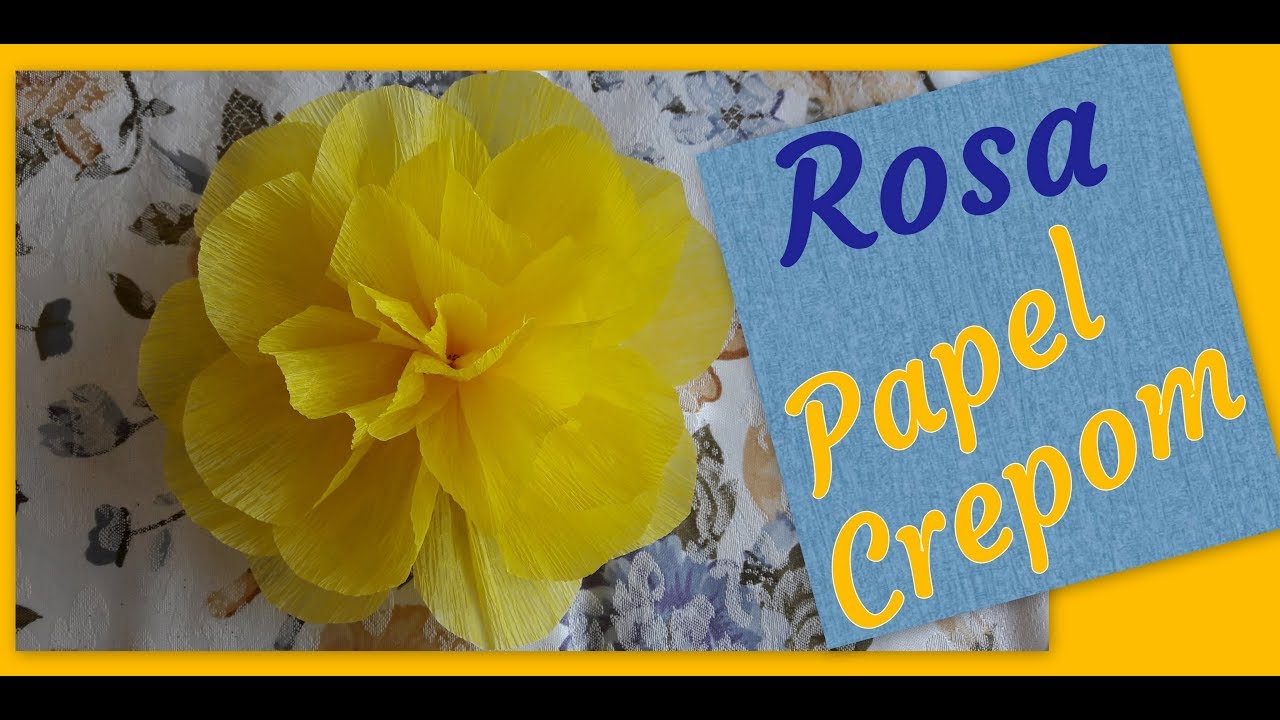 DIY FLOR DE PAPEL CREPOM - ROSAS Técnica Fácil (Paper Crepe Flowers -  Roses/200cm x 15cm crepom) - thptnganamst.edu.vn