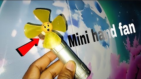 How to make mini hand fan Ghar per kaise banaen