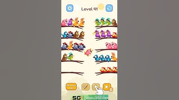Bird Color Sort Puzzle Level 41 Solution