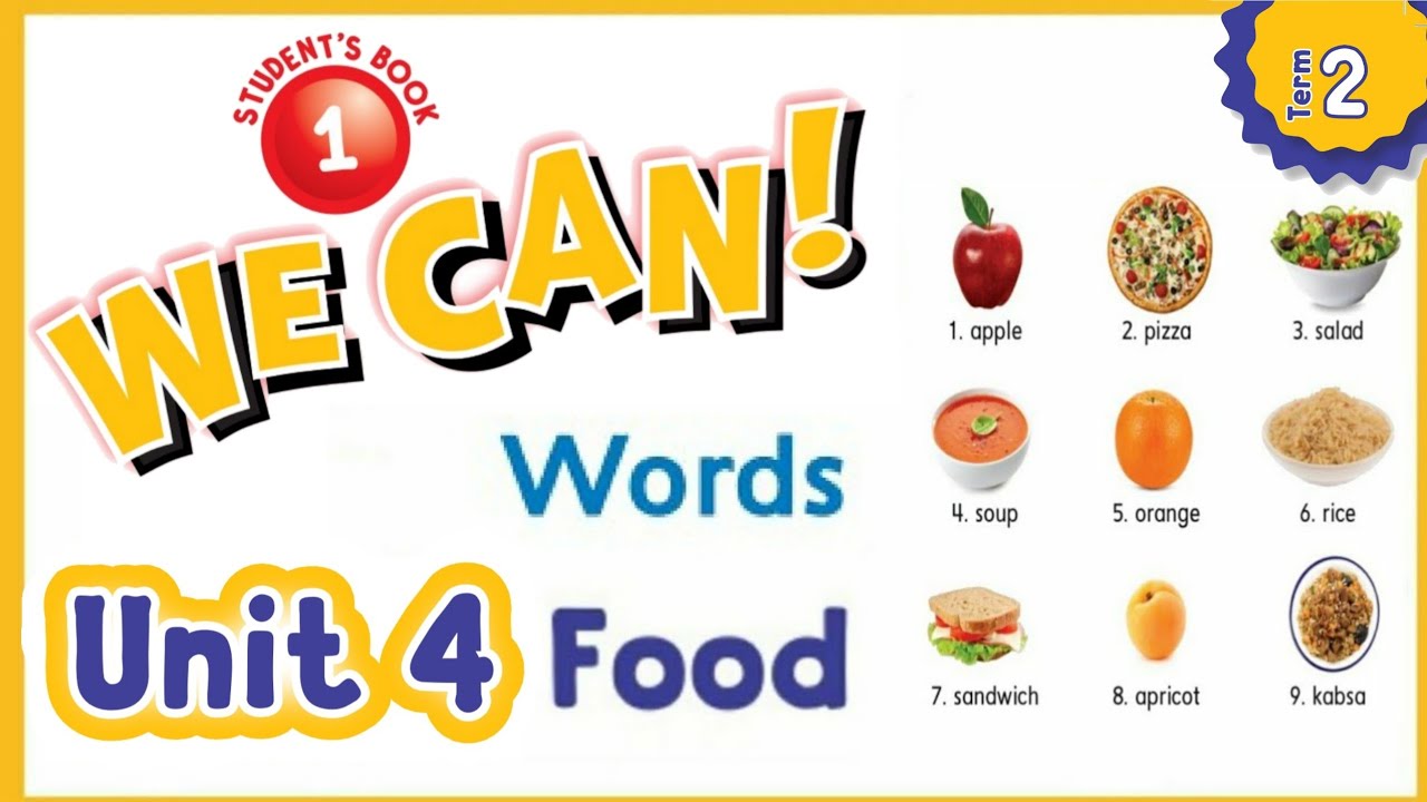 انجليزي أول we can 1 unit 4 الوحدة الرابعة Words مفردات countable and uncountable الدرس Fun Time