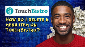 How do I delete a menu item on TouchBistro