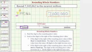 Rounding Whole Numbers Prealgebra