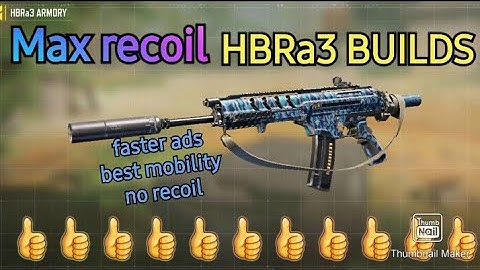 HBRa3 OVERPOWERD || NO RECOIL + Fast ADS HBRa3 Gunsmith CODM! HBRa3 Class Setup