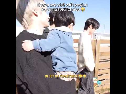 Especially letting yoojun see a donkey for the first time 😭 #kpop #txtparentingdiary #txt