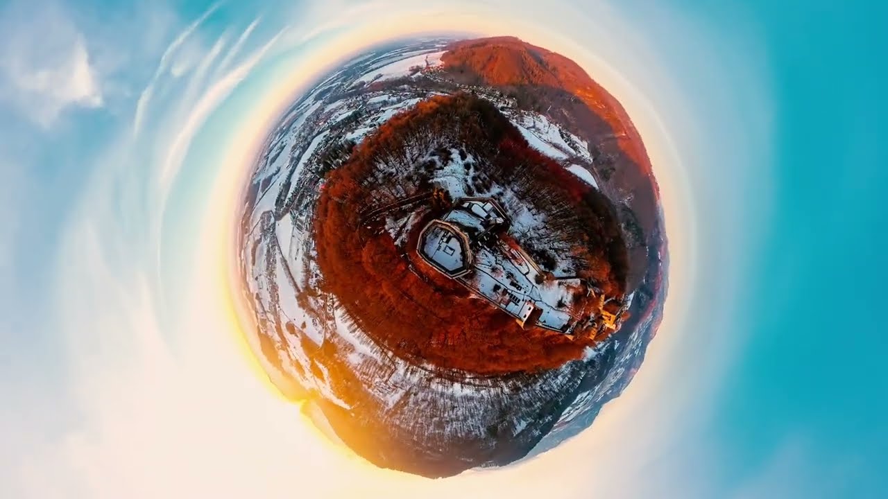 2026 January Hukvaldy Castle CR Beautiful Sunset 4K Antigravity A1