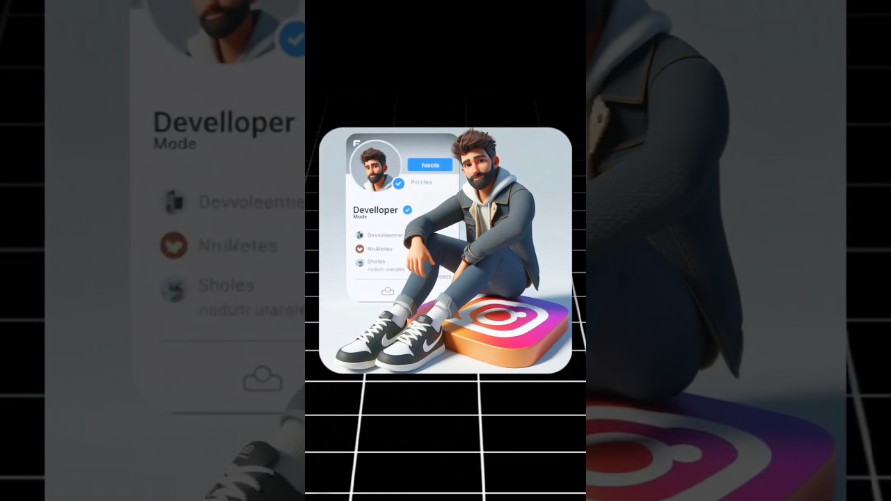 How to create 3D Ai Social media image for instagram | Tranding social profile 