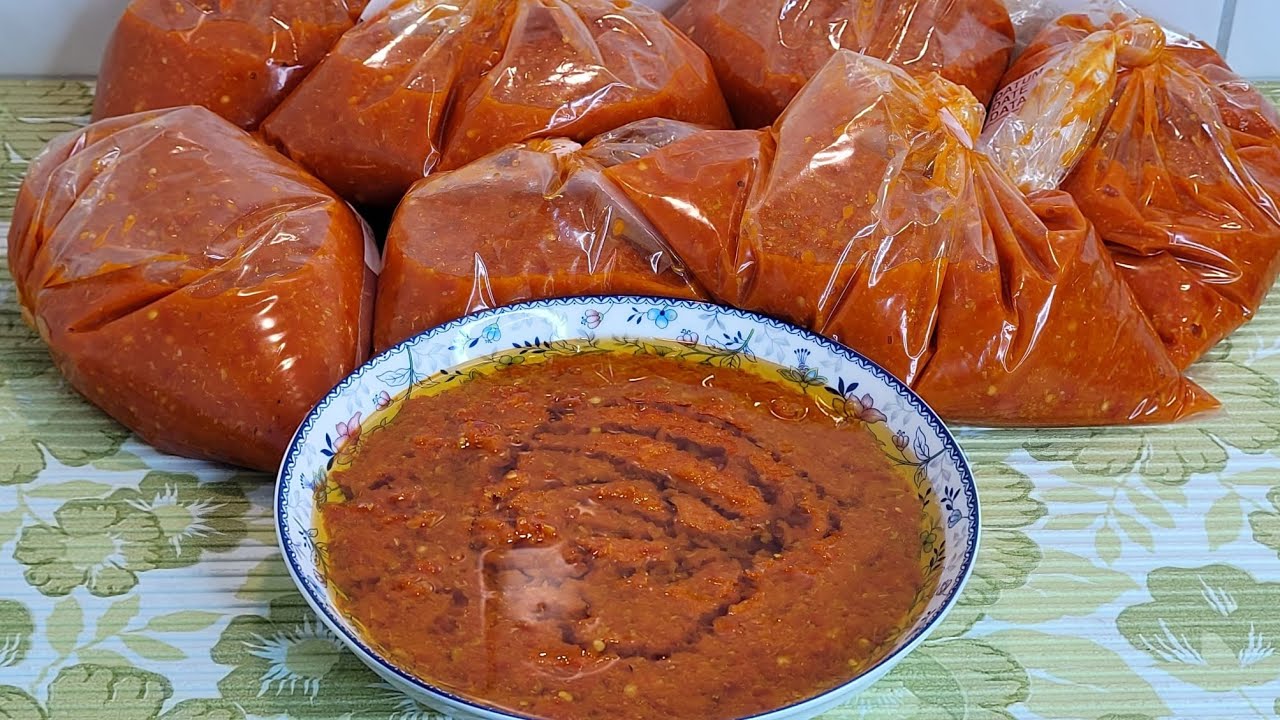 طريقة تصبير الصلصة الحارة لسلاطة بلانكيت و الفريكاسي و السندوتشات