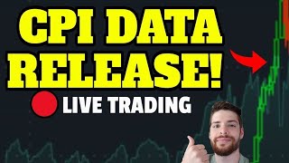 🔴CPI INFLATION DATA | WILL BTC ETF SHOCK THE STOCK MARKET? | LIVE TRADING