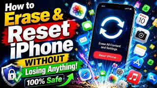 How to Erase & Reset iPhone WITHOUT Losing Anything! (100% Safe) | without losing anything
