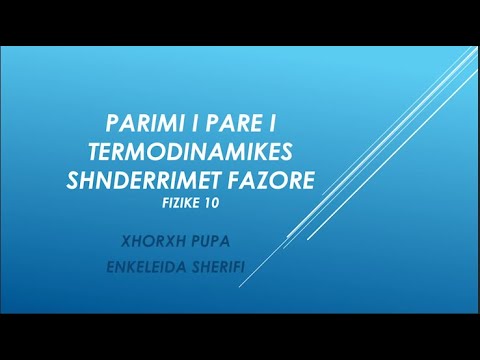 Video: Kur një lëndë e ngurtë shndërrohet drejtpërdrejt në gaz quhet ndryshimi i gjendjes?