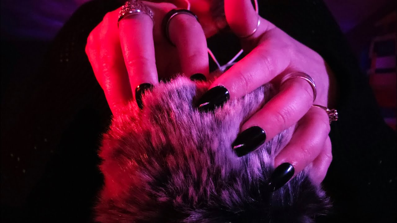 ASMR Fluffy Mic Scratching (Hypnotic Brain Massage)