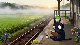 Misty mornings make the softest memories. 🏮 Train Station Lofi • Calm Study & Relax screenshot 4