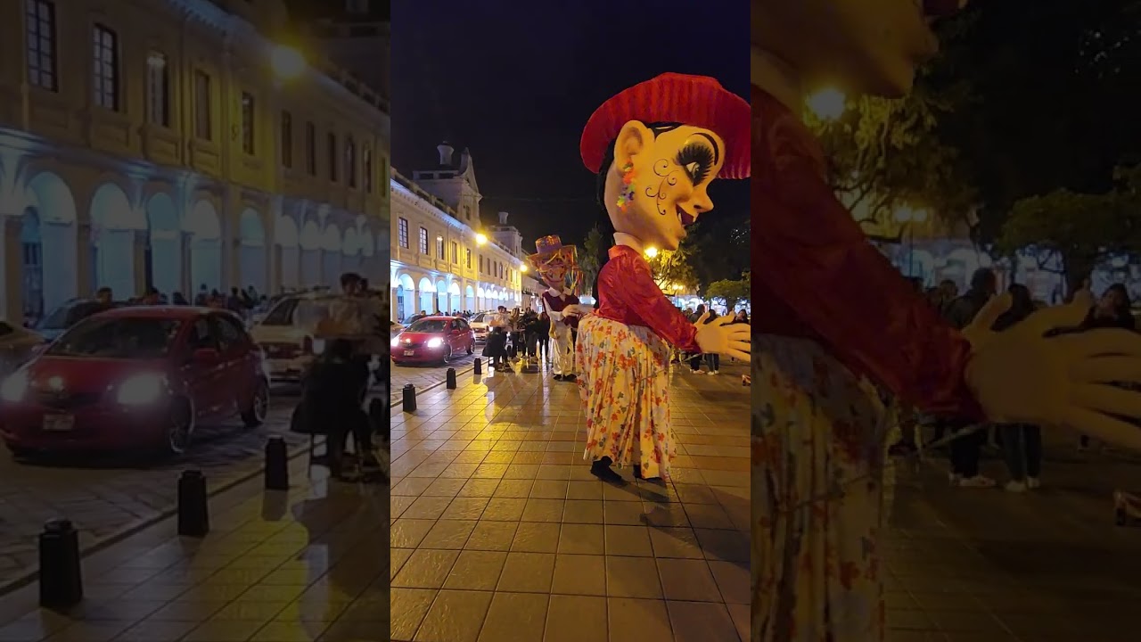 Downtown Cuenca preparing for Carnaval