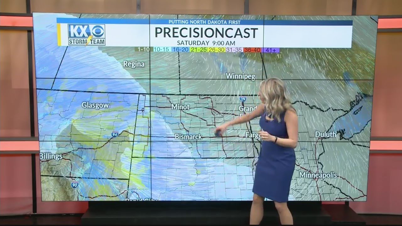 Thursday Forecast: Windy with decreasing clouds - YouTube