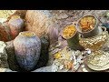MEGA TREASURE! GOLDEN BOWLS! COINS AND LARGE DIAMONDS FOUND IN THE FOREST HIDDEN!