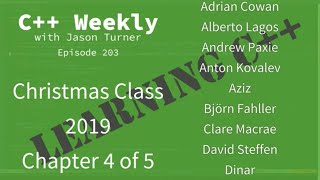 C++ Weekly - Ep 203 - Christmas Class 2019 - Chapter 4 of 5 - The Evolution of Lambdas