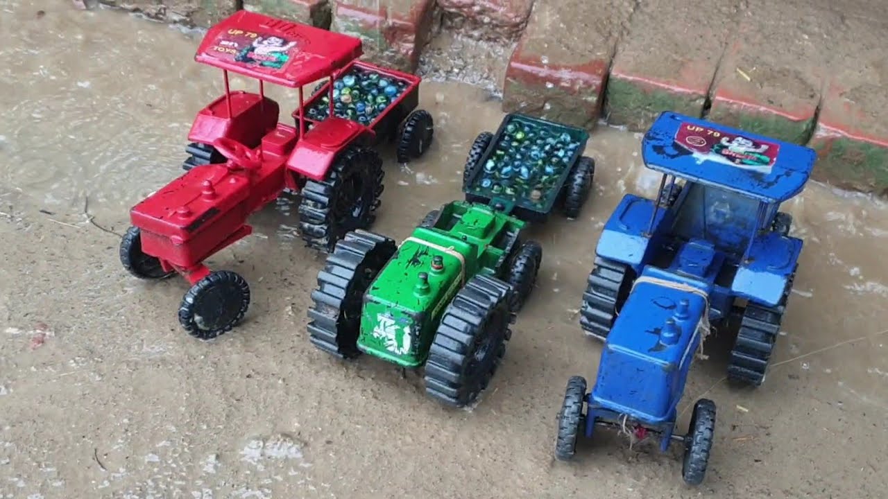 Barish mein Mini tractor trolley videos tractor jcb video jcb video
