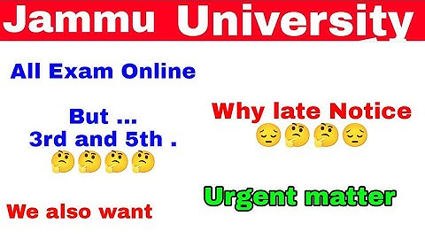 Ist sem online  ......3rd 5th 🤔🤔...Jammu University Check ✅ Report 🔥 Ab kya 🤔😡 hoga ...