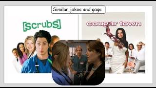 Scrubs vs. Cougar Town: Shared running gags - Fight / Kiss