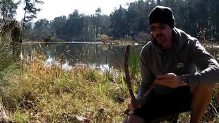 Improvised fishing techniques - Clothing fishing net - The Edge of Civilisation