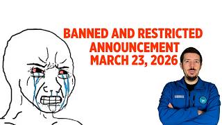 Banned and Restricted Announcement – March 23, 2026