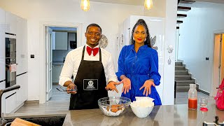 BIG KITCHEN SESSION with ISIMBI MODEL AT HER PLACE 🔥 it was really amazing and fun 🥘🍟