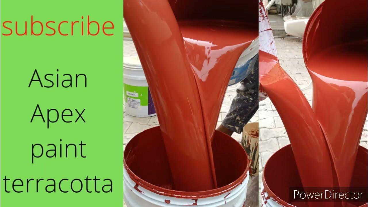 Asian Apex paint Terracotta paint dust proof paint coler code 0427 YouTube