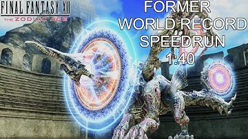FF XII: TZA Yiazmat Speedrun 1:40 [FORMER WORLD RECORD]